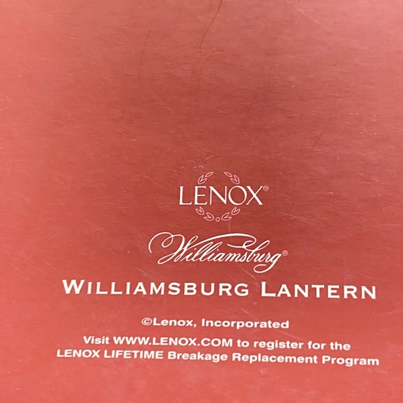 2006 LENOX WILLIAMSBURG LANTERN ANNUAL ORNAMENT NWT IVORY GOLD - Picture 3 of 7